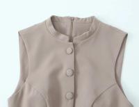 TRAFZA-suéter plisado versátil con un solo cuello para mujer, Jersey ajustado con adornos de Metal, diseño elegante, 2025 - details 3