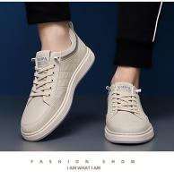 Primavera nuevos zapatos casuales de moda para hombres con suela versátil blanca, zapatos de tabla suave transpirables y cómodos - details 16
