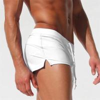 Traje de baño para hombre Diseño con bolsillo trasero, secado rápido, 10 colores, estilo de calzoncillos tipo bóxer para el verano - details 3