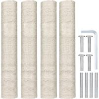 4 postes de repuesto para rascador de gato, 40 cm de repuesto para poste de rascador de gato con tornillos M8, poste de rascador para árbol de gato, sisal para gatitos, torre de árbol de gato - details 0