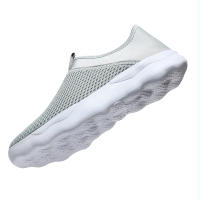 Zapatillas deportivas antideslizantes para hombre y mujer, zapatos transpirables para caminar, Tenis atlético, correr, gimnasio, viajes, trotar, color gris - details 22