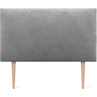 Lujo de Cama con Cabecero de Polipiel o Tela Liso 150x105cm con Patas Tela Beige - details 4