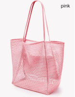 Bolsa de Playa Plegable Bolsa de Mano de Malla Bolso de Hombro para Mujeres - details 5