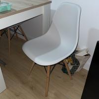 Juego de 4 sillas EMA INS con patas de madera, mueble estilo nórdico medieval, para escritorio, comedor, dormitorio, balcón o restaurante BAR hosteleria, OFICINA Mesa de comedor nórdica cocina,m - details 6