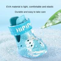 Zapatos de Perro Impermeables y Cómodos Set de 4 Ajustables Protección de Patas Botas de Mascotas - details 6