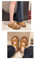 Pantuflas mujer 2025 nuevas con falda, zapatillas geniales de suela gruesa - details 3