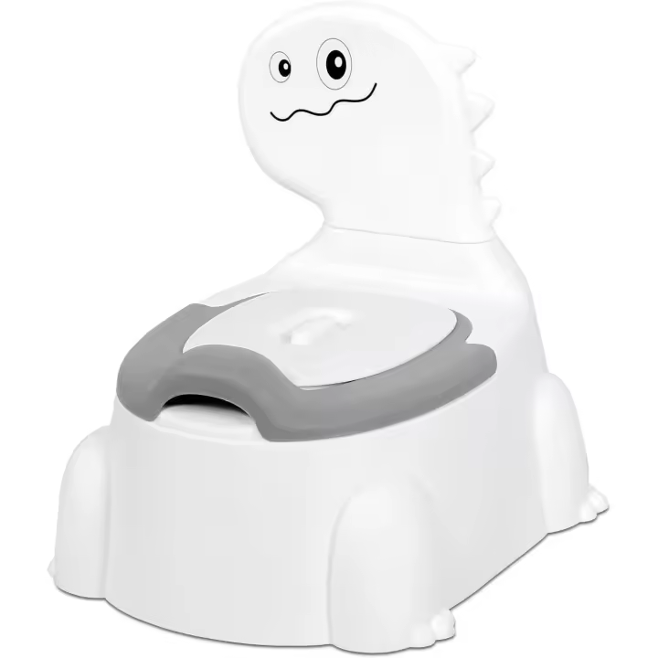 Silla de Entrenamiento de Inodoro para Bebé Dinosaurio Asiento Cómodo para Niños de 1-5 Años con Cubierta Trasera - 1