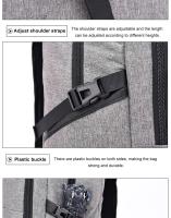 Mochila con contraseña de gran capacidad para hombre, mochila para ordenador de 15,6 pulgadas, se puede conectar a la interfaz USB para cargar - details 6
