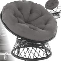 Muebles Jardín Exterior Resistentes a Intemperie, Sillón para Conjunto Jardín Exterior, Cojín Grande y Mullido, Altura Ajustable - Gris - details 8