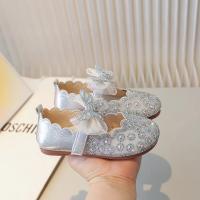 Zapatos de vestir para niñas, calzado de cuero con purpurina, diamantes de imitación, encaje, nudo de mariposa, Princesa, planos - details 9