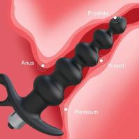 Empaque privado Vibrador Sexy con cuentas Masajeador de próstata Tapón anal Estimulador de punto G Vibrador de 16 velocidades Juguetes sexuales para hombres Juguete anal - details 0