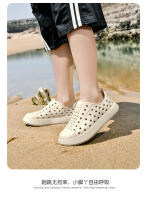 Nuevo Baotou zapatos de agujero para niños sandalias casuales de playa hueca transpirable de suela gruesa antideslizante de secado rápido uso exterior zapatos de moda - details 9