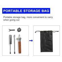 Kit de Herramientas de Cocina al Aire Libre Portátil Rocía de Llama de Camping con Mango Largo de Madera Removible de Tanque de Gas de Picnic - details 4
