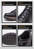 Botas de Seguridad Ligeras y Transpirables para Hombres Cómodas, Suaves, Impermeables de Cuero - details 4