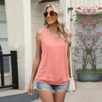 Camiseta de algodón sin mangas con cuello en V para mujer, ropa de calle coreana, ropa barata, Tops estéticos para mujer - details 22