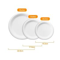 200 Piezas de Cubiertos Desechables Biodegradables Incluyen 50 Platos, 50 Tenedores, 50 Cuchillos, 50 Salos - details 3