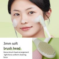 Cepillo de máscara de silicona de doble cabeza, raspador de cabeza suave exfoliante de doble uso, cepillos de limpieza de masaje amigables con la piel - details 7