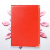Carpeta de acuerdo A4 de cuero PU, protector sin inserciones, cubierta de certificado y diploma, bordes reforzados multifuncionales - details 1