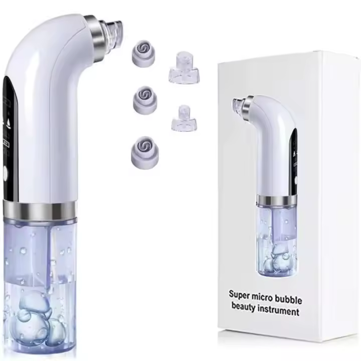 Removedor eléctrico de espinillas de burbujas pequeñas, herramienta limpiadora Facial de succión al vacío, recargable por USB, ciclo de agua, acné del poro, eliminación de espinillas - 1