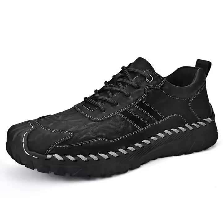 Nuevos zapatos deportivos clásicos universales hechos a mano de piel de vaca para hombre en talla 46 con correas de cuero genuino de la fábrica Jinjiang - 1