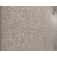 Pro 2 hileras Botones Cabezal tapizado Cama Lujo (Tela Beige, 150x50cm (Camas 150/160)) - details 5
