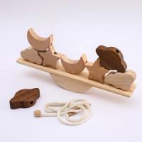 Juguetes de enhebrado de animales para bebé, balancín de madera, juegos de mesa, Montessori, habilidad práctica, bloques - details 5