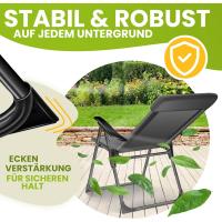 Sillas de Jardín Plegables de Aluminio con Respaldo Alto Ajustable 7 Posiciones, Apoyabrazos Transpirables, Portátiles, Silla de Camping para Jardín y Terraza - details 30