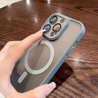 Funda de Lujo Mate Transparente y a Prueba de Golpes Carga Inalámbrica Magsafe para iPhone 16, 15, 14, 13, 12, 11 Pro Max Accesorios de Electrónica - details 4