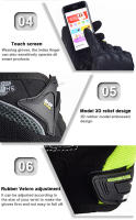 Guantes de Moto Transpirables de Verano Suomy Resistentes al Desgaste, Guantes de Bicicleta con Pantalla Táctil - details 17