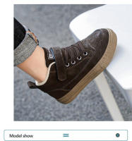 Zapatos informales para niños, zapatillas altas, zapatos deportivos para niños, zapatillas de nieve planas suaves y ligeras de piel cálida para invierno, zapatos de algodón para niños - details 23