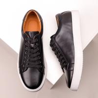 Zapatos blancos de hombre retro zapatos de placa base suave de cuero versátil - details 13