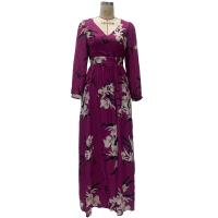 Vestidos estampados para mujer, Vestidos de manga larga con cuello en V, Otoño, Nuevo - details 10