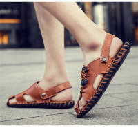 Sandalias de cuero para hombre, zapatos informales antideslizantes, cómodos, para playa y deportes, para verano - details 10