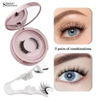 Pestañas Falsoes 3D Magnéticas Suaves Naturales Herramienta de Maquillaje de Ojos sin Pega, Fácil de Usar con Espejo y Aplicador - details 9