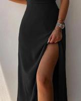Irt largo con camisola, traje para mujer, cuello en V, sin mangas, largo hasta la rodilla perfecto - details 19