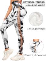 Malla de ciclismo, yoga con diseño de malla lateral, calcetines teñidos para levantar muslos, cintura alta, sin líneas incómodas, pantalones deportivos cansados - details 4