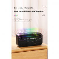 Despertador Digital de Cabeza con Luz Nocturna Dinámica RGB Doble Alarma, Regulador de Intensidad, Cargador USB Ideal para Adultos, Niños y Adolescentes - details 7