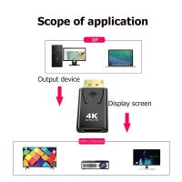 Minisopuru Adaptador Electrónico Conector de DisplayPort a HDMI 4K 60hz 1080P - details 0