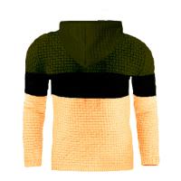 Suéter de Jacquard cálido de invierno para hombre, Sudadera con capucha de manga larga, sudaderas con capucha delgadas de otoño para hombre - details 7
