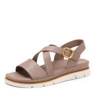 Sandalia Pendiente y sandalias romanas novedad de verano suela suave botón de una línea pisando la mierda sensación informal vacaciones de moda por - details 3