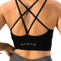 Nvgtn-Sujetador sin costuras para mujer, Top de licra, elástico, transpirable, realce de pecho, ropa interior deportiva de ocio - details 5