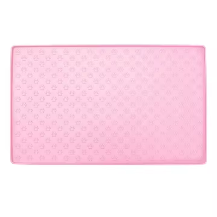 Alfombrilla antiadherente de silicona para alimentación de perros, alfombrilla suave y duradera de fácil lavado, antidesbordamiento, para comedero de gatos - 1