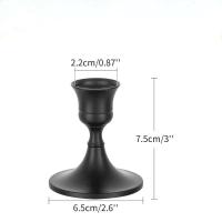 Los portavelas de mesa de metal elegantes Vintage de 1 ud./3 uds. Se utilizan para bodas, Acción de Gracias, Navidad y decoración de hoteles - details 2
