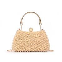 Bolso de mano de cena de perlas para mujer, bolso de mano con cuentas de cristal, adecuado para bodas, novias, fiestas, bailes - details 12