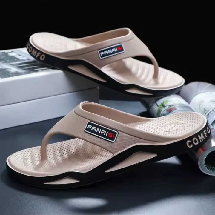 Zapatillas de Hombre Sandalias de Verano de PVC Zapatos de Playa de Suela Suave Tendencia de Ocio - 1