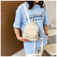 Mochila De terciopelo de pana para mujer, bolso escolar de versión coreana, sencillo, informal, pequeño, 2024 - details 18