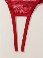 Conjunto de lencería erótica de encaje floral, sujetador de busto abierto y tanga de entrepierna abierta, ropa sexy para mujer - details 28