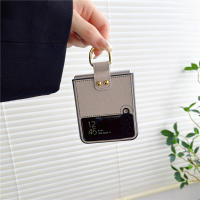 Funda de cuero PU con tapa para Samsung Z, carcasa de teléfono a prueba de golpes con hebilla de anillo Retro para Samsung Galaxy Z Flip 3 - details 7