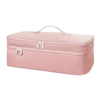 Bolsa de almacenamiento portátil para secador de pelo y plancha rizadora, gran capacidad, doble capa especial para mujeres - 1