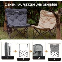 Silla de camping acolchada cómoda portátil de algodón al por mayor, silla plegable para exteriores, picnic, pesca, carga 136 kg - details 14